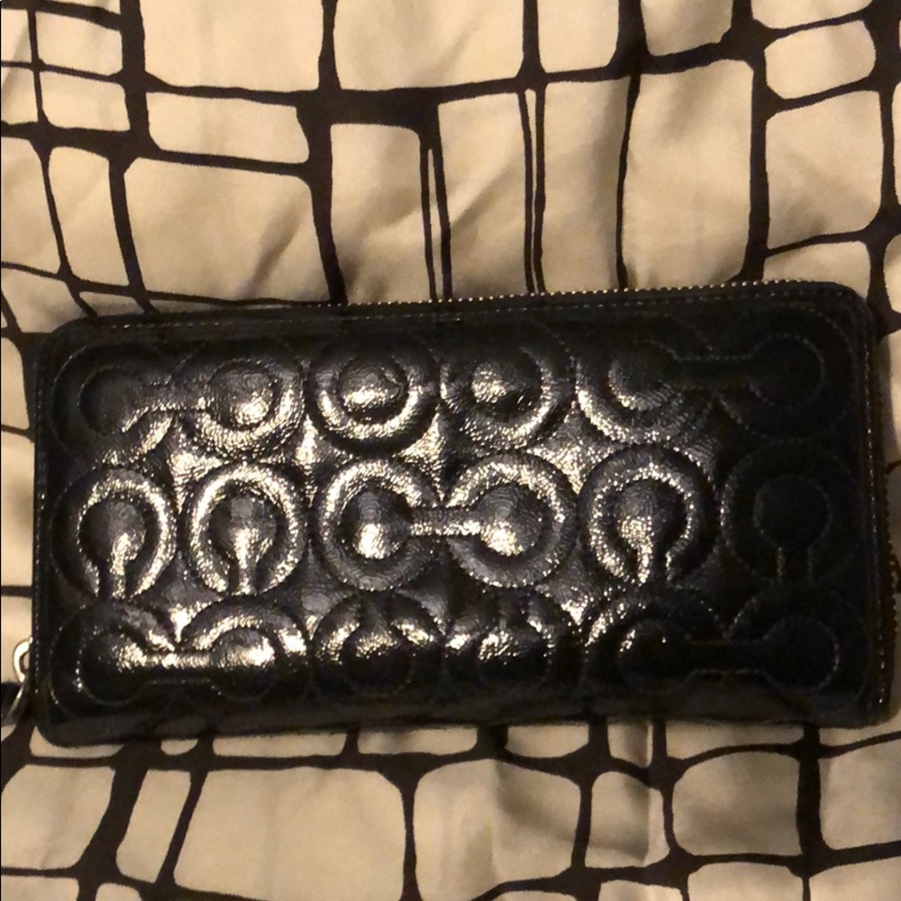 Coach zip around wallet